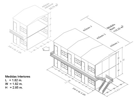 Edificio 3W 6L 1H